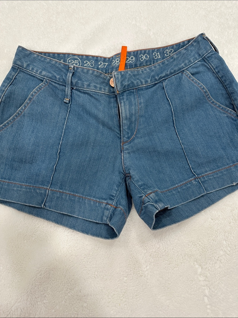 Earnest sewn nina Blue Denim Women's Shorts size 25